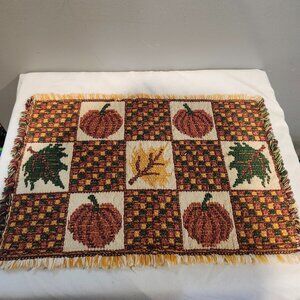 Windham Weavers Fall Pumpkin Harvest Placemats (8) and Table Runner